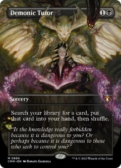 Demonic Tutor Commander Masters - Bordless Frame Break